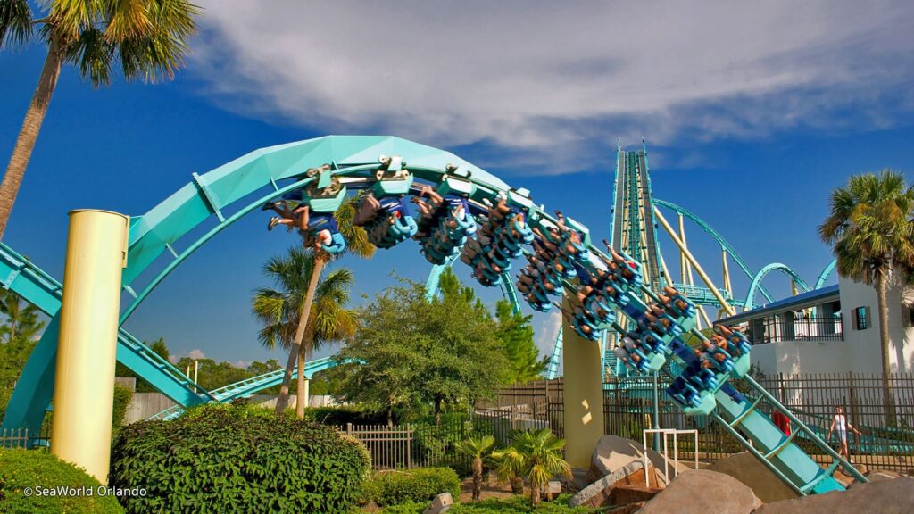 sea world roller coaster kraken