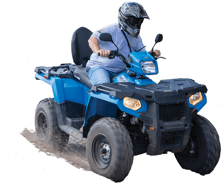 blue atv